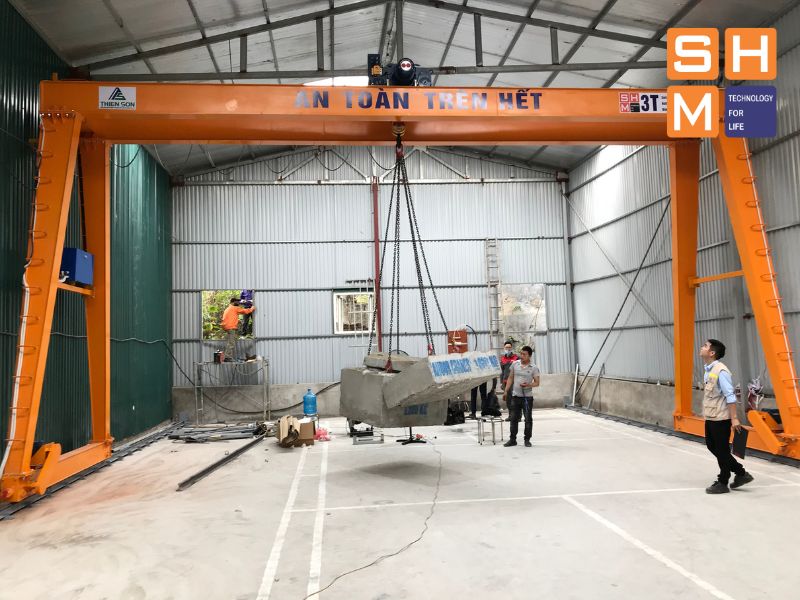 Cổng trục chữ A 3 tấn (dầm đôi) được lắp đặt tại Bắc Ninh