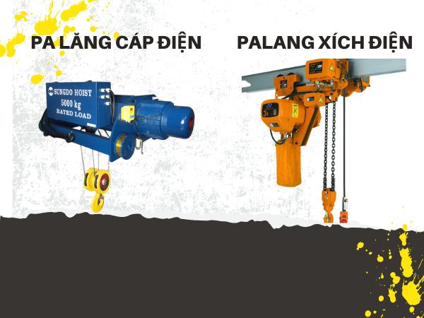 so sánh 2 loại pa lăng cầu trục