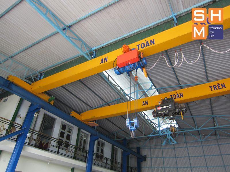 Cách xử lý rung lắc khi vận hành cầu trục dầm đơn