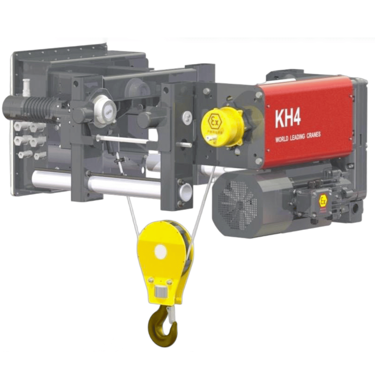 Pa lăng thu móc cao phòng nổ WorldHoists KEH4102