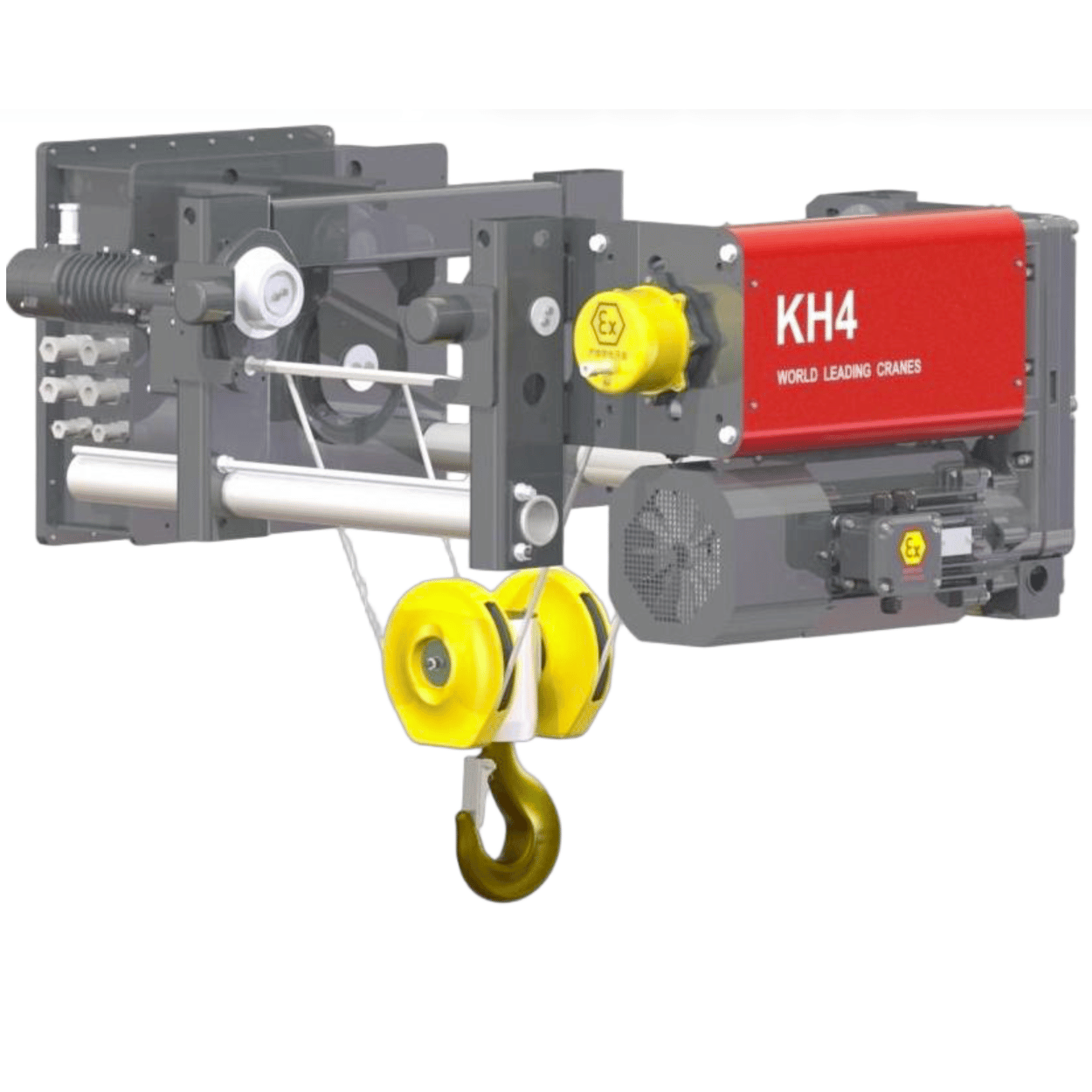 Pa lăng thu móc cao phòng nổ WorldHoists KEH4104