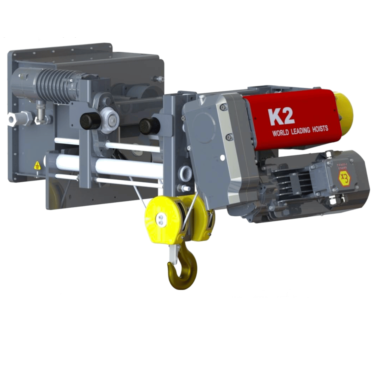 Pa lăng phòng nổ WorldHoists KEK2104 thu móc cao