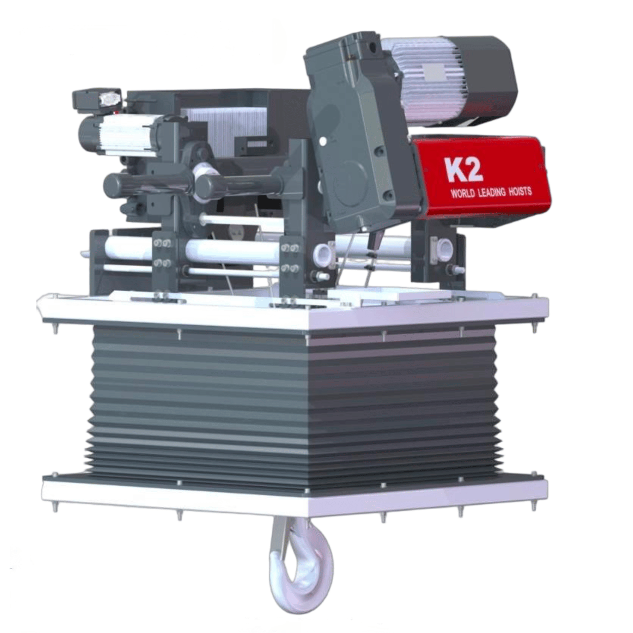Pa lăng phòng sạch WorldHoists K2104 thu móc cao