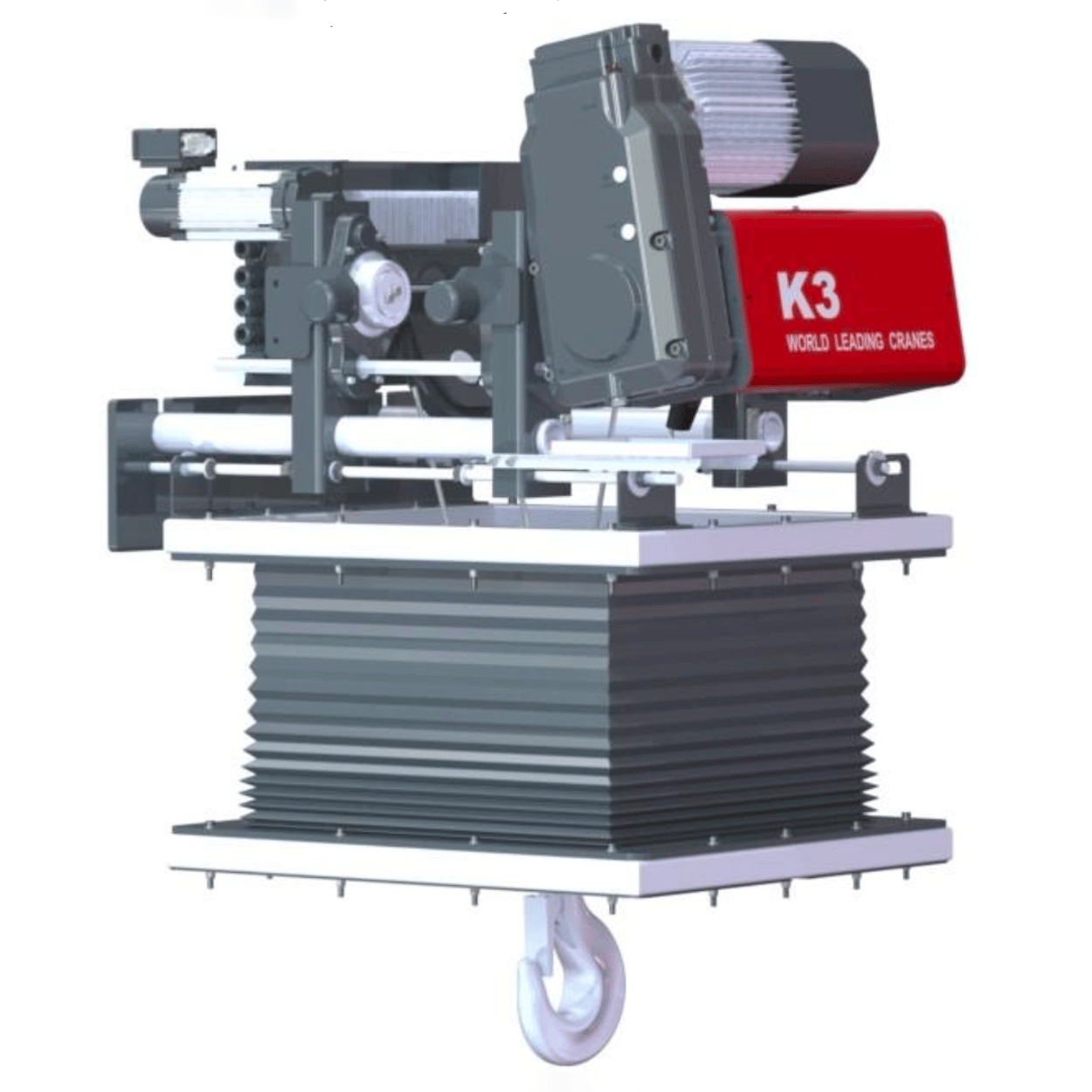 Pa lăng phòng sạch WorldHoists K3104 thu móc cao