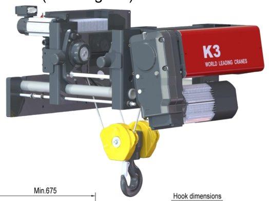 Pa lăng dầm đơn tối ưu chiều cao World Hoist KNK3104-6.3t