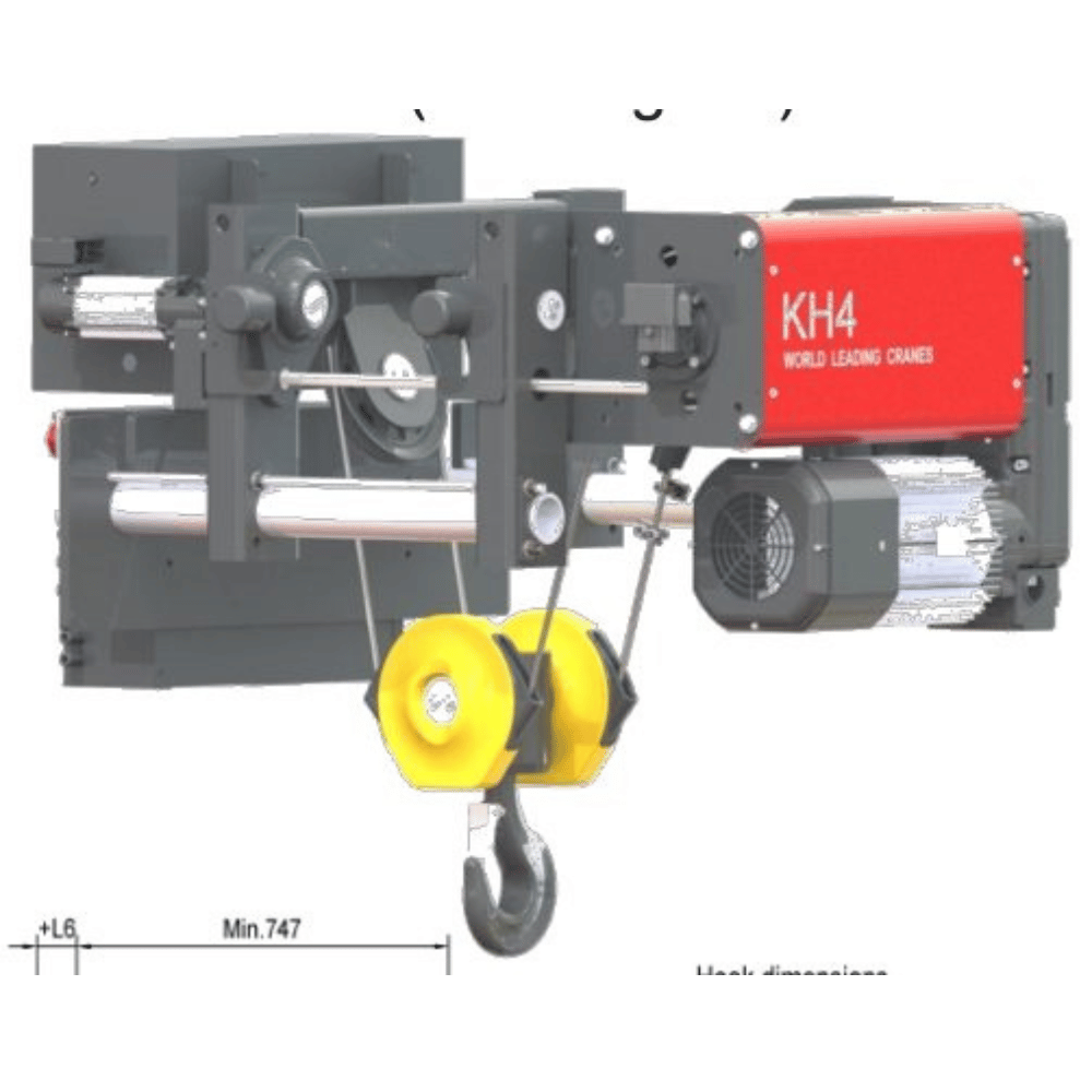Pa lăng WorldHoist KNH4104-E150 và E230 thu móc cao